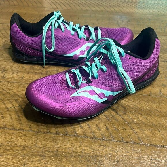 Women’s Saucony Vendetta 3 running spikes size 9 - Picture 1 of 12
